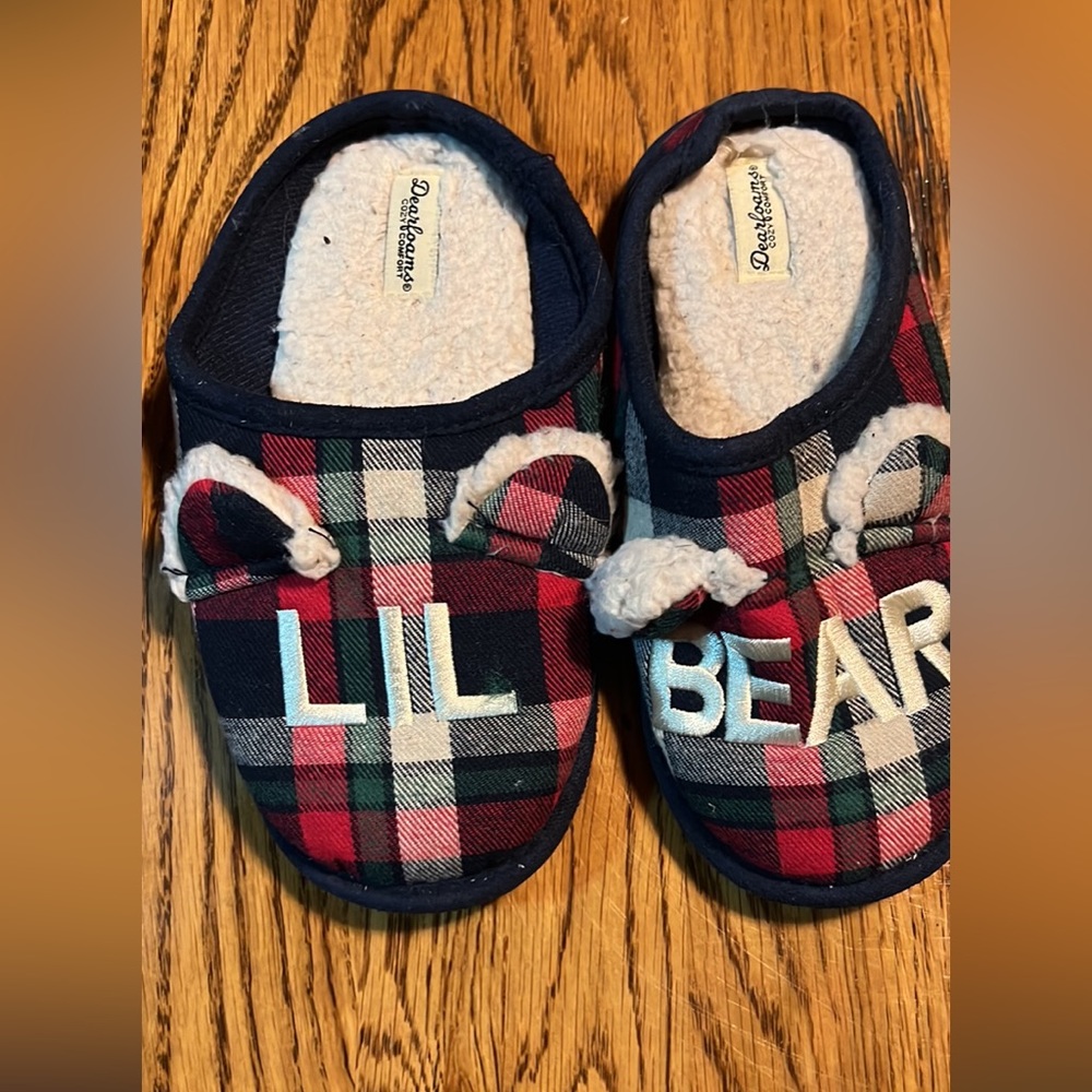 Dearfoams Cozy Comfort Unisx Lil Bear Clog Slippers, size 13-1